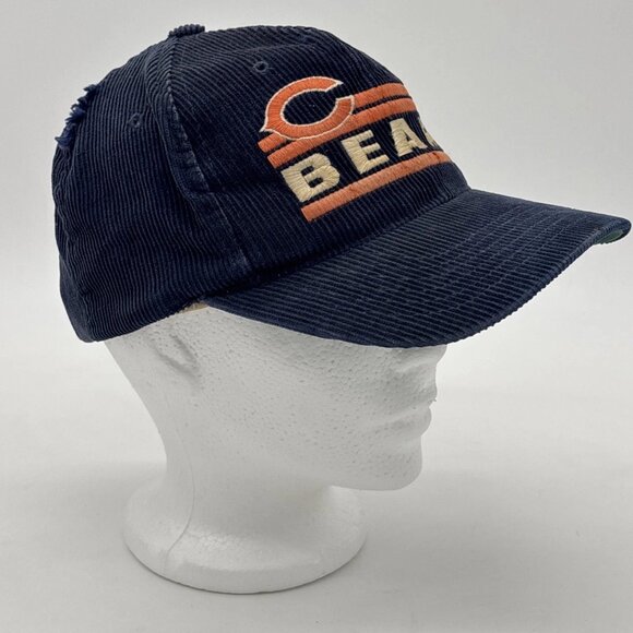 Vintage Chicago Bears Starter Hat Snapback Cap Corduroy Pro Classic Distressed - Picture 2 of 11